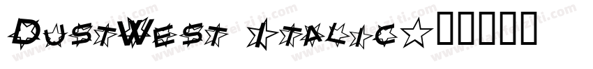 DustWest Italic字体转换